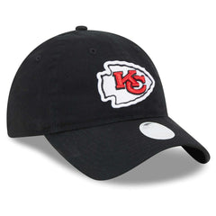 Kansas City Chiefs New Era Women's Main Core Classic 2.0 9TWENTY Adjustable Hat Black - NFL