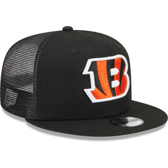 Cincinnati Bengals New Era Youth Main Trucker 9FIFTY Snapback Hat Black - NFL