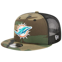 Miami Dolphins New Era Main Trucker 9FIFTY Snapback Hat Camo - NFL