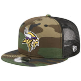 Minnesota Vikings New Era Main Trucker 9FIFTY Snapback Hat Camo - NFL