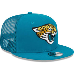 Jacksonville Jaguars New Era Youth Main Trucker 9FIFTY Snapback Hat Teal - NFL