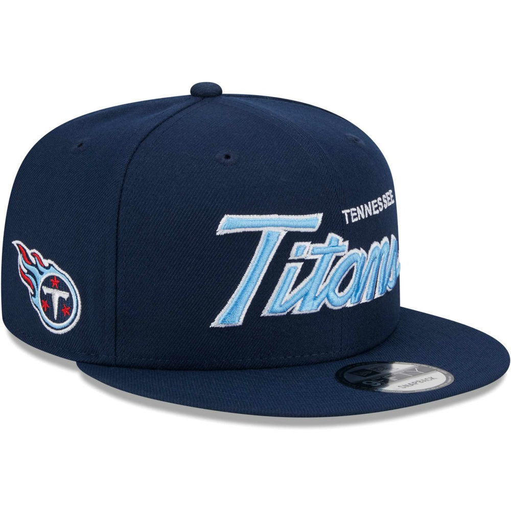 Tennessee Titans New Era Main Script 9FIFTY Snapback Hat Navy - NFL