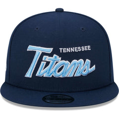 Tennessee Titans New Era Main Script 9FIFTY Snapback Hat Navy - NFL