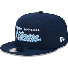 Tennessee Titans New Era Main Script 9FIFTY Snapback Hat Navy - NFL