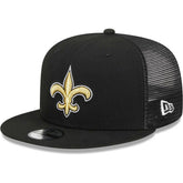 New Orleans Saints New Era Youth Main Trucker 9FIFTY Snapback Hat Black - NFL