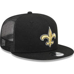 New Orleans Saints New Era Youth Main Trucker 9FIFTY Snapback Hat Black - NFL