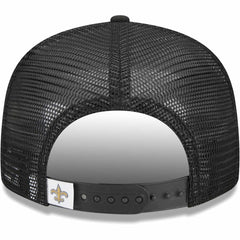 New Orleans Saints New Era Youth Main Trucker 9FIFTY Snapback Hat Black - NFL