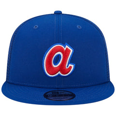 Atlanta Braves New Era Cooperstown Collection Team Color Trucker 9FIFTY Snapback Hat discount