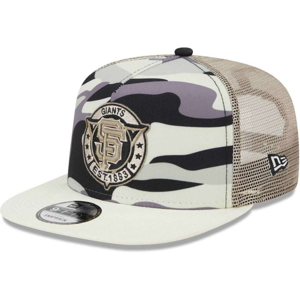 San Francisco Giants New Era Chrome Camo A-Frame 9FIFTY Trucker Snapback Hat discount