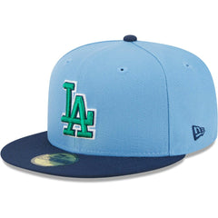 Los Angeles Dodgers New Era Green Undervisor 59FIFTY Fitted Hat Clearance