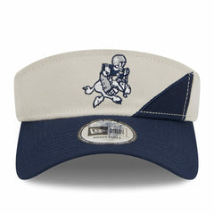 Dallas Cowboys New Era 2023 Sideline Historic Adjustable Visor Cream/Navy - NFL