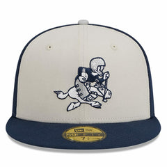 Dallas Cowboys New Era 2023 Sideline Historic 59FIFTY Fitted Hat Cream/Navy - NFL
