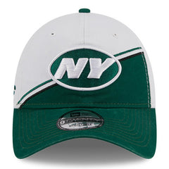 New York Jets New Era 2023 Sideline 9TWENTY Adjustable Hat White/Green - NFL