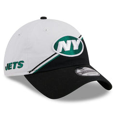 New York Jets New Era 2023 Sideline 9TWENTY Adjustable Hat White/Black - NFL