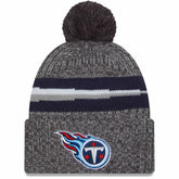 Tennessee Titans New Era 2023 Sideline Sport Cuffed Pom Knit Hat Gray - NFL