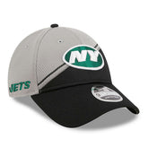 New York Jets New Era 2023 Sideline 9FORTY Adjustable Hat Gray/Black - NFL
