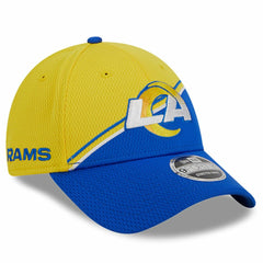 Los Angeles Rams New Era 2023 Sideline 9FORTY Adjustable Hat Gold/Royal - NFL
