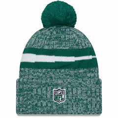 New York Jets New Era 2023 Sideline Cuffed Knit Hat With Pom Green - NFL