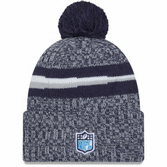Tennessee Titans New Era 2023 Sideline Cuffed Knit Hat With Pom Navy - NFL