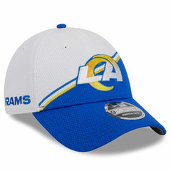 Los Angeles Rams New Era 2023 Sideline 9FORTY Adjustable Hat White/Royal - NFL