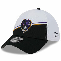 Baltimore Ravens New Era 2023 Sideline 39THIRTY Flex Hat White/Black - NFL