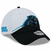 Carolina Panthers New Era 2023 Sideline 39THIRTY Flex Hat White/Black - NFL