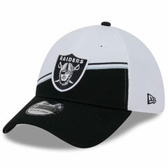 Las Vegas Raiders New Era 2023 Sideline 39THIRTY Flex Hat White/Black - NFL