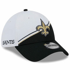 New Orleans Saints New Era 2023 Sideline 39THIRTY Flex Hat White/Black - NFL