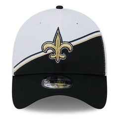 New Orleans Saints New Era 2023 Sideline 39THIRTY Flex Hat White/Black - NFL