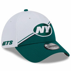 New York Jets New Era 2023 Sideline 39THIRTY Flex Hat White/Green - NFL