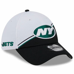 New York Jets New Era 2023 Sideline 39THIRTY Flex Hat White/Black - NFL