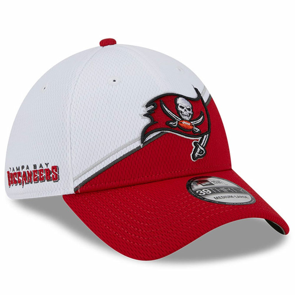 Tampa Bay Buccaneers New Era 2023 Sideline 39THIRTY Flex Hat White/Red - NFL