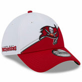 Tampa Bay Buccaneers New Era 2023 Sideline 39THIRTY Flex Hat White/Red - NFL
