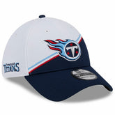 Tennessee Titans New Era 2023 Sideline 39THIRTY Flex Hat White/Navy - NFL