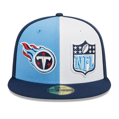Tennessee Titans New Era 2023 Sideline 59FIFTY Fitted Hat Light Blue/Navy - NFL