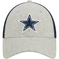Dallas Cowboys New Era Pop Trucker 9FORTY Adjustable Hat Heather Gray/Navy - NFL