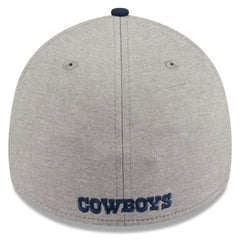 Dallas Cowboys New Era Stripe 39THIRTY Flex Hat Heather Silver - NFL