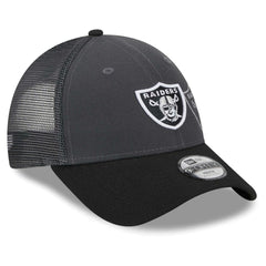 Las Vegas Raiders New Era Preschool Reflect 9FORTY Adjustable Hat Graphite/Black - NFL