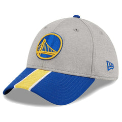New Era - Golden State Warriors Striped 39THIRTY Flex Hat - Gray/Royal
