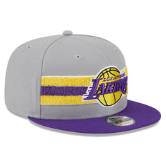 New Era - Los Angeles Lakers Chenille Band 9FIFTY Snapback Hat - Gray