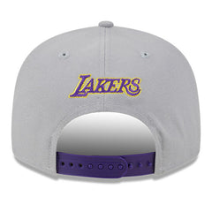 New Era - Los Angeles Lakers Chenille Band 9FIFTY Snapback Hat - Gray