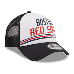 Boston Red Sox New Era Stacked A-Frame Trucker 9FORTY Adjustable Hat Clearance