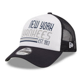 New York Yankees New Era Stacked A-Frame Trucker 9FORTY Adjustable Hat Clearance