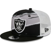 Las Vegas Raiders New Era Tear Trucker 9FIFTY Snapback Hat Black - NFL