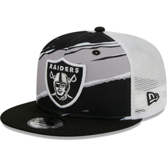 Las Vegas Raiders New Era Tear Trucker 9FIFTY Snapback Hat Black - NFL