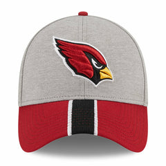 Arizona Cardinals New Era Striped 39THIRTY Flex Hat Heather Gray/Cardinal - NFL