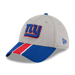 New York Giants New Era Striped 39THIRTY Flex Hat Heather Gray/Royal - NFL