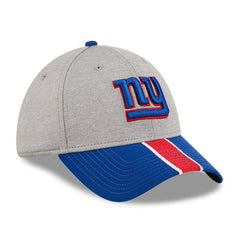 New York Giants New Era Striped 39THIRTY Flex Hat Heather Gray/Royal - NFL