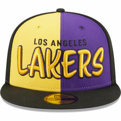 New Era - Los Angeles Lakers Pop Front 59FIFTY Fitted Hat - Black/Gold