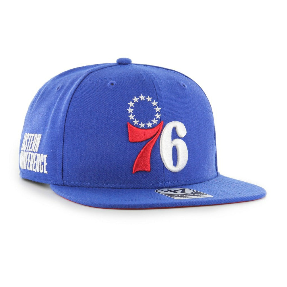 47 brand - Philadelphia 76ers '47 Sure Shot Captain Snapback Hat - Royal